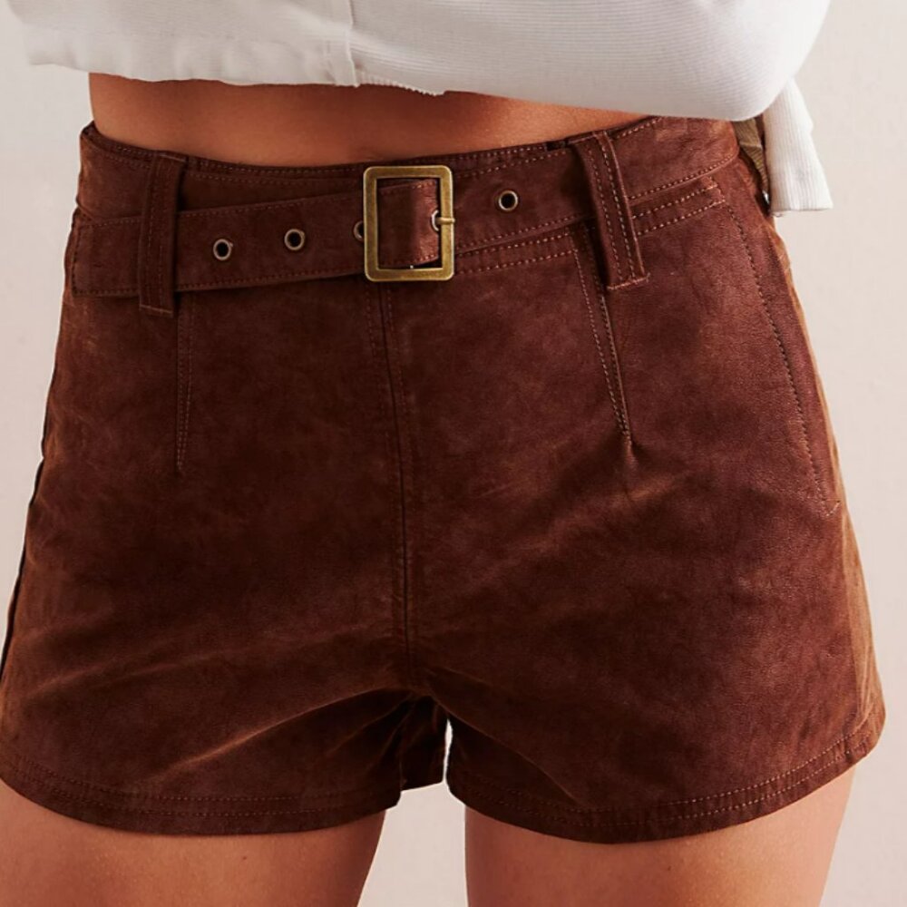 We the Free Jada Suede Micro Shorts